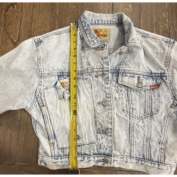 Vintage Jordache Jeanswear Acid Wash Cropped Denim Jacket - Women Size Small - Picture 11 of 13